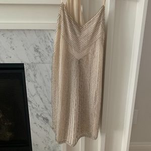 Cream Beaded Parker Dress
